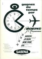 Reclame Uit Oud Magazine 1960 - SABENA Airlines - Aviation - Publicités