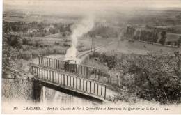 52.....HAUTE MARNE........LANGRES...PONT DU CHEMIN DE FER....NON.. EC RITE  .  ‹(•¿• )› - Langres