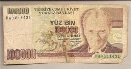 Turchia - Banconota Circolata Da 100.000 Lire P-206b - 1997 #19 - Turquie