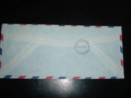 LETTRE DES USA EXPRES POUR FRANCE PASSEE PAR LE SERVICE PNEUMATIQUE OBL.HOROPLAN 7-7-80 NANTERRE RP - Covers & Documents