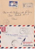 MARTINIQUE  2 LETTRES  POUR PARIS - Cartas & Documentos