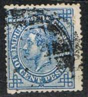 10 Cts Impuesto Guerra Alfonso XII, VARIEDAD Impresion, Num 184 º - Kriegssteuermarken