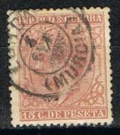 15 Cts Impuesto Guerra Alfonso XII, Fechador LORCA (murcia), Num 188 º - Tasse Di Guerra