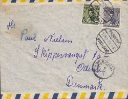 Egypt Egypte Airmail Shipsmail PORT SAID "PAQUEBOOT" 1904 Cover Brief To ODENSE Denmark M/S "Valkyrien" Mærsk Maersk - Airmail