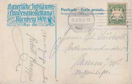 Bayern AK EF Minr.61 Bickerdike- Maschinenstempel Nürnberg 26.9.06 Ausstellung - Briefe U. Dokumente