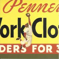 Sport, Baseball, Penney's Work Clothes 1992 / Advertising / Publicité / Painting Vincent Scilla - Baseball