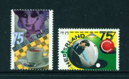 NETHERLANDS  -  1986  Draughts And Billiards  Unmounted Mint - Nuevos