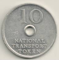 Great Britain - National Transport  10 Pence  -Transport  Token - Otros & Sin Clasificación