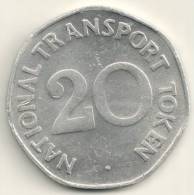 Great Britain - National Transport  20 Pence  -Transport  Token - Otros & Sin Clasificación