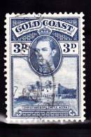 Gold Coast, 1938, SG 124, Used - Gold Coast (...-1957)