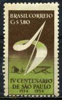 BRESIL 563**  3cr80 Vert  4ème Centenaire De La Fondation De Sao Pauli Armories Etédifices De La Ville - Unused Stamps