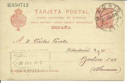 E.POSTAL  COMERCIAL A ALEMANIA ESCANER - 1850-1931