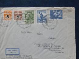 A2255  LETTRE  1° FLIGHT  1957 - Lettres & Documents