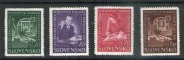 SLOVAQUIE 1942 EXPO PHILATELIQUE   YVERT N°70/73  NEUF MNH** - Ongebruikt