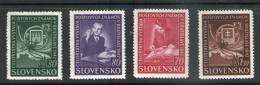 SLOVAQUIE 1942 EXPO PHILATELIQUE   YVERT N°70/73  NEUF MNH** - Unused Stamps