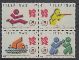 Philippines - Pilipinas (2012) - Set -  /   Olympic Games - Sports - Shooting - Boxing - Athletics - Swimming - Summer 2012: London