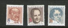 SLOVAQUIE 1993 CELEBRITES   YVERT N°137/39  NEUF MNH** - Unused Stamps