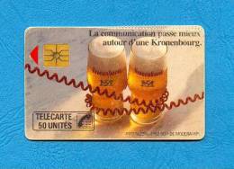 ( 5069 ) - KRONENBOURG - 50.U - ( F90 ) - Dentelée En Haut  - (  Non Répertorié ) - *** EC *** - Voir Scan Réel - - Fehldrucke