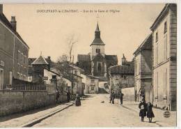 Doulevant Le Chateau   52  Rue De La Gare Et église - Doulevant-le-Château