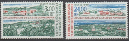 T.A.A.F : 50 Ans De La Base D´Amsterdam  : 2 Vues De La Base - - Unused Stamps