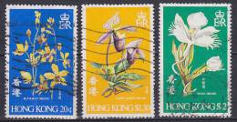 Hong Kong 1977 Mi. 341-43 Orchideen Orchids Complete Set !! - Usados
