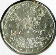 Autriche Austria 5 Euro 2004 Elargissement De L'Union Européenne Argent UNC KM 3122 - Austria