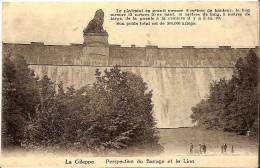 LA GILEPPE- PERSPECTIVE DU BARRAGE ET LE LION - Gileppe (Barrage)
