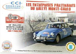(40)  Rallye Monté-Carlo - Reynier-Roure Sur DS  Traverse St Joseph Des Bancs - Unclassified