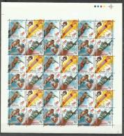 INDIA, 2008, Olympic Games, Beijing, Olympics, , Setenant Set, 4 V, Full Sheet,  MNH, (**) - Unused Stamps