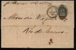 Brazil Brasilien 1878 England Incoming Mail 1 Sh - Lettres & Documents