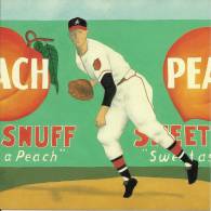 Sport, Baseball,1996, Georgia USA,Ty Cob, Player /advertising, Painting Vincent Scilla / Sweet As A Peach - Honkbal