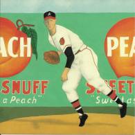 Sport, Baseball,1996, Georgia USA,Ty Cob, Player /advertising, Painting Vincent Scilla / Sweet As A Peach - Baseball