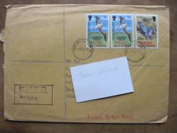 TAAF 6  Volcan Tristan Da Cunha Lettre Recomandée 10 Déc 1982 Cad Arrivée Amiens 24 1 1983 Albatros - Vulkanen