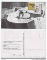 Mahatma Gandhi , Message On Non Violence, Maximcard, India - Mahatma Gandhi