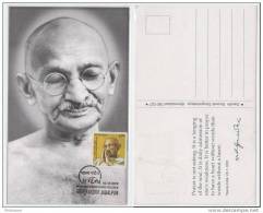Mahatma Gandhi , Message On Non Violence, Maximcard, India - Mahatma Gandhi