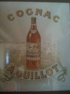FRANCE AFFICHE LITHOGRAPHIE Wetterwald Alcool A.GUILLOT Distillerie Blanzac époque 1920 Cognac Charente - Manifesti