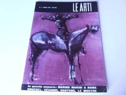 Lib119 Le Arti Rivista Rassegna Artistica 2 Feb 1966 Marini Bruegel Cezanne Pittore Architetto Gropius Le Corbusier - Arte, Antigüedades