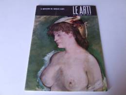 Lib123 Le Arti Rivista Rassegna Artistica 1966 Arte Architettura Grafica Manet Pittore Nudo Coubert Picasso Modigliani - Arts, Antiquités