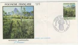 FDC  POLYNÉSIE  1991 TAHITI  # RESSOURCES TRADITIONNELLES # L ANANAS # FLORE # Arbres - FDC