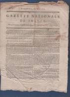 GAZETTE NATIONALE DE FRANCE 20 12 1794 - NEW YORK - ITALIE - VIENNE - CREANCIERS DE LA NATION - PROCES CARRIER NANTES - - Zeitungen - Vor 1800