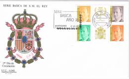 0648. Carta F.D.C. Barcelona 1993. Basica Del Rey En Bloque - Lettres & Documents
