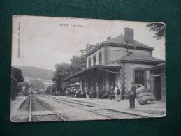 CPA Fumay.La Gare.Belle Animation .Ardennes - Fumay