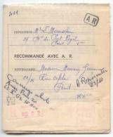 Affranchissement EMA De Guichet CAMP Type PR De PARIS XIII AN3 - 1F45 = Tarif Lettre Recommandée AR Du 1/2/62 Au 18/5/64 - Posttarife