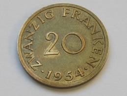 20 Franken 1954 - SARRE - Saarland - Etat Proche Du SUP !!!! - Other & Unclassified