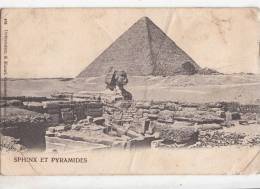 BR46358 Sphinx Et Pyramides    2 Scans - Sphinx