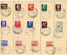 Isole Jonie Stamps Canceled On Sheet - Îles Ioniennes
