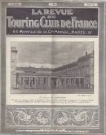 LA REVUE DU TOURING CLUB DE FRANCE 37è ANNEE N°393 AOUT 1927 - Other & Unclassified