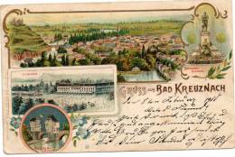 Gruss Aus Bad Kreuznach 1898 Postcard - Bad Kreuznach