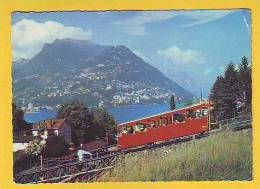 Postcard - Lugano, Cable Car, Bergbahn    (V 16055) - Berg