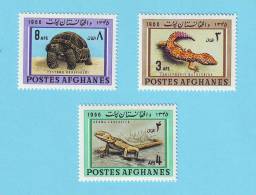 AFGHANISTAN TORTUE LEZARDS 1966 / MNH** / CJ 104 - Tortues